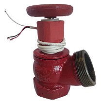 Клапан пожарный чугунный угловой 125гр. DN 50-65 PN 16 КПЧ муфта-штуцер с датчиком ДППК Апогей купить в Санкт-Петербурге | "Проконсим"