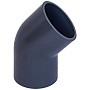 Отвод НПВХ 45гр. DN 110 PN 16 напорный клеевой черный Aquaviva ELW11045