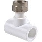 Тройник ПП с накидной гайкой 40-3/4'' PN 25 белый РВК купить в Санкт-Петербурге | "Проконсим"