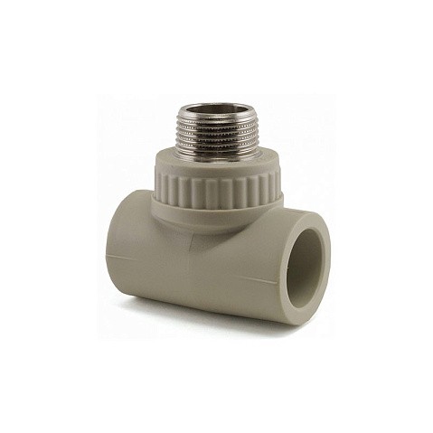 Тройник комбинированный НР VALFEX 20x20 PN 25 G-3/4'' НР серый купить в Санкт-Петербурге | "Проконсим"