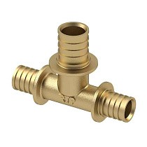 Тройники латунные для PEX-PEX труб DN 16-40 PN 16 переходные под надвижную гильзу РосТурПласт купить в Санкт-Петербурге | "Проконсим"