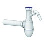 Сифон для умывальника Unicorn А510V, 40х40 прямой отвод, 1 1/2'' х40 с отводом для стиральной машины преходник 40х32