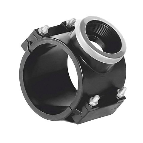 Седелки болтовые НПВХ DN 90-225 PN 10 с внутренней резьбой Хемкор купить в Санкт-Петербурге | "Проконсим" Седелки болтовые НПВХ DN 90-225 PN 10 с внутренней резьбой Хемкор купить в Санкт-Петербурге | "Проконсим"