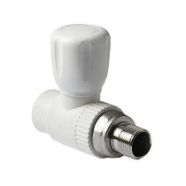Кран шаровой для радиатора ПП 25-3/4'' PN 25 прямой с американкой белый Pro Aqua PA41010 купить в Санкт-Петербурге | "Проконсим"
