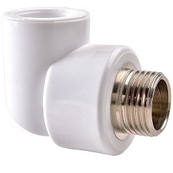  Угольник ПП 32-3/4'' PN 25 белый РВК 70013 (930659306) со склада Проконсим в Санкт-Петербурге