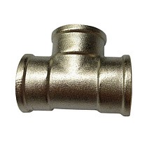 Тройники латунные никелированные DN 15-50 PN 40 муфта-муфта-муфта купить в Санкт-Петербурге | "Проконсим"