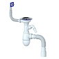 Сифон для мойки Unicorn В435V, 40х50 гибкий отвод, 3 1/2'' х40 с отводом для стиральной машины, прямоугольный перелив купить в Санкт-Петербурге | "Проконсим"