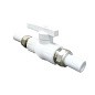 Кран шаровой полнопроходной VALFEX 20 PN 25 с двусторонним разъемным соединением белый купить в Санкт-Петербурге | "Проконсим"