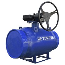 Краны стальные шаровые DN 300-600 PN 16-25 стандартнопроходные приварные ISO под задвижку с редуктором Temper серия 282 купить в Санкт-Петербурге | "Проконсим"