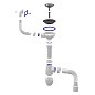 Сифон для мойки Unicorn В425P, 40х50 гибкий отвод, 3 1/2'' х40 чаша из нержавеющей стали, прямоугольный перелив купить в Санкт-Петербурге | "Проконсим"