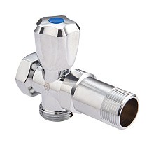 Вентиль латунный проходной MVI BV.460 DN 15 +отверстие 20 PN 10 удлиненный хромированный муфта-штуцер маховик купить в Санкт-Петербурге | "Проконсим"