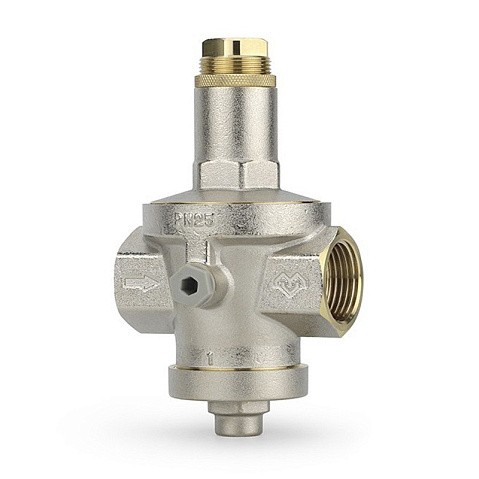 Регулятор давления VARMEGA VM128 DN 25 PN25 мембранный под манометр 4,35kv G-1'' никелированный купить в Санкт-Петербурге | "Проконсим"