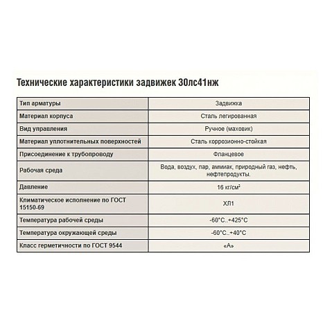 Задвижки стальные 30лс41нж DN 50-300 PN 16 исполнение ХЛ1 САЗ АВАНГАРД купить в Санкт-Петербурге | "Проконсим"
