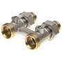 Узел нижнего подключения DN 20 прямой двухтрубный 20-1/2'' никелированный с ниппелем штуцерхштуцер РИДАН 003L0396R купить в Санкт-Петербурге | "Проконсим"
