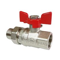 Краны латунные шаровые усиленные 11Б27фт1М DN 15-25 PN 40-63 бабочка американка Valfex Premium.227.NB1 купить в Санкт-Петербурге | "Проконсим"