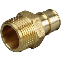 Муфты латунные для PEX труб DN 16-50 PN 10 под надвижную гильзу OP с наружной резьбой ONE PLUS купить в Санкт-Петербурге | "Проконсим"