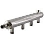 Коллектор распределительный из нержавеющей стали DN 50 PN 16 вход 20-20 10 выходов НР 3/4'' выход под кран Маевского универсальный PLP