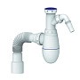 Сифон для мойки Unicorn В520V, 40х50 гибкий отвод, 1 1/2'' х40 с отводом для стиральной машины преходник 40х32 купить в Санкт-Петербурге | "Проконсим"