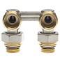 Узел нижнего подключения DN 20 угловой двухтрубный 20-1/2'' никелированный с ниппелем штуцерхштуцер РИДАН 003L0398R купить в Санкт-Петербурге | "Проконсим"