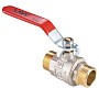 Кран латунный шаровой MVI BV.516 DN 15 PN 40 никелированный полнопроходной штуцер-штуцер рычаг купить в Санкт-Петербурге | "Проконсим"