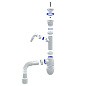 Сифон для мойки Unicorn В320VР, 40х50 гибкий отвод, 1 1/2'' х40 пластиковая чаша с отводом для стиральной машины купить в Санкт-Петербурге | "Проконсим"
