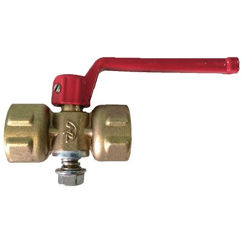 Кран латунный шаровой 11Б18бк(у)2 DN 15 PN 16 под манометр G1/2''хG1/2'' без контрольного фланца муфта-муфта рычаг Пензапромарматура купить в Санкт-Петербурге | "Проконсим"