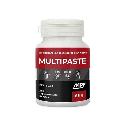 Паста уплотнительная универсальная флакон 65гр Multipaste купить в Санкт-Петербурге | "Проконсим"