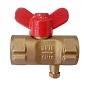 Кран латунный шаровой 11Б27п(М)1 DN 15 PN 16 трёхходовой под манометр G1/2"-М20х1,5 муфта-муфта бабочка Пензапромарматура купить в Санкт-Петербурге | "Проконсим"