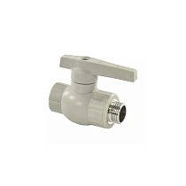 Краны шаровые ПП DN 20-32 PN 25 комбинированные с наружной резьбой серые Valfex  купить в Санкт-Петербурге | "Проконсим"