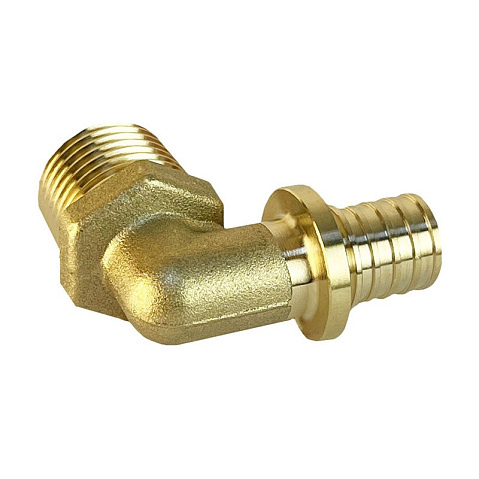 Угольник латунный для PEX труб 16-3/4'' PN 16 S-2,2мм под надвижную гильзу Valfex VF.453.AF купить в Санкт-Петербурге | "Проконсим"