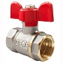 Кран латунный шаровой Valfex Optima.217.NLB1 11Б27фт1М DN 15 PN 25 никелированный муфта-муфта бабочка купить в Санкт-Петербурге | "Проконсим"