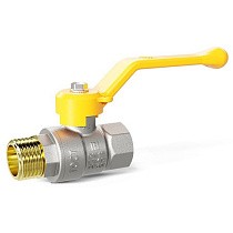 Краны латунные шаровые газовые DN 15-50 PN 25-40 никелированные рычаг муфта-штуцер LD Pride GAS купить в Санкт-Петербурге | "Проконсим"