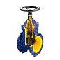 Задвижка чугунная DN 150 PN 16 с обрезиненным клином EPDM 70гр. Zetkama zGAT.111D150C57 купить в Санкт-Петербурге | "Проконсим" (920300110)