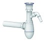 Сифон для мойки Unicorn В310V, 40х40 прямой отвод, 1 1/2'' х40 чаша из нержавеющей стали с отводом для стиральной машины купить в Санкт-Петербурге | "Проконсим"