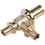 Тройники латунные под надвижную гильзу PEX-PEX DN 16-32 переходные Hipex купить в Санкт-Петербурге | "Проконсим"