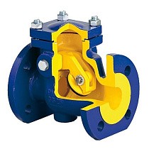 Клапаны обратные поворотные DN 40-200 PN 16 чугунные фланцевые Zetkama zCHE.302A купить в Санкт-Петербурге | "Проконсим"