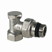 Клапан для радиаторов VALFEX VF.019.NN, PN-10, угловой с дополнительным уплотнением, настроечный купить в Санкт-Петербурге | "Проконсим"