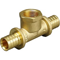 Тройники латунные для PEX труб DN 16-25 PN 10 под надвижную гильзу с внутренней резьбой ONE PLUS купить в Санкт-Петербурге | "Проконсим"