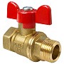 Кран латунный шаровой Valfex.218.LB1 11Б27фт1М DN 15 PN 40 муфта-штуцер бабочка купить в Санкт-Петербурге | "Проконсим"