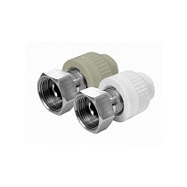 Муфта комбинированная с накидной гайкой Valfex, DN 25-32, PN 25, белая купить в Санкт-Петербурге | "Проконсим"