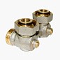 Узел нижнего подключения Vekotrim DN 15 PN 10 угловой двухтрубный 20-3/4'' под евроконус, муфта купить в Санкт-Петербурге | "Проконсим"