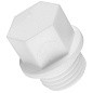 Заглушка резьбовая ПП 15-1/2'' PN 25 с наружной резьбой белая РТП 10555 купить в Санкт-Петербурге | "Проконсим"