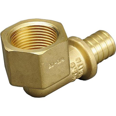 Угольник латунный для PEX труб 25-3/4'' PN 10 под надвижную гильзу с внутренней резьбой ONE PLUS купить в Санкт-Петербурге | "Проконсим"