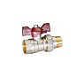 Кран латунный шаровой Temper 88.В-А.12.Б DN 15 PN 40 американка никелированный бабочка купить в Санкт-Петербурге | "Проконсим"