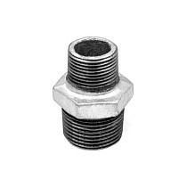Ниппель чугунный DN 20-50 PN 16 переходный оцинкованный штуцер-штуцер Fittex Plus купить в Санкт-Петербурге | "Проконсим"