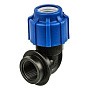 Угольник (отвод) компрессионный PN 16 для ПЭ DN 20-1/2'' обжимное-муфта купить в Санкт-Петербурге | "Проконсим"
