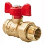 Краны латунные шаровые 11Б27фт1М DN 15-20 PN 25 бабочка американка Valfex Optima.227.LOB1 купить в Санкт-Петербурге | "Проконсим"