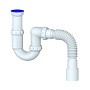 Сифон для умывальника Unicorn Y416, 40х50 гибкий отвод, 1 1/2'' х40 преходник 40х32