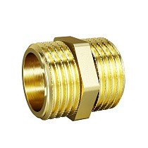 Ниппели латунные DN 15-50 PN 40 штуцер-штуцер LD Pride купить в Санкт-Петербурге | "Проконсим"