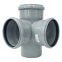 Крестовина ПП для канализации двухплоскостная DN 110-110 90гр.отводы 110 универсальные с уплотнительным кольцом РТП купить в Санкт-Петербурге | "Проконсим"